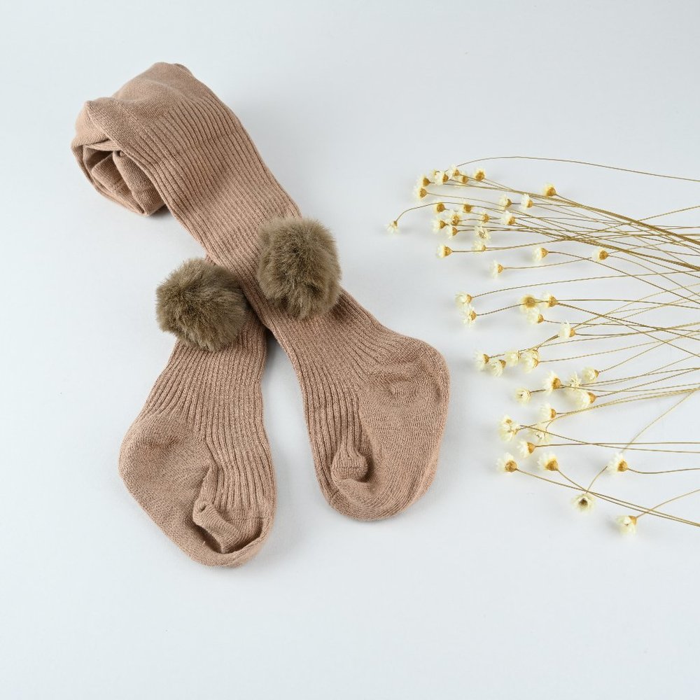 Cotton Ribbed Tights